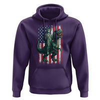 Funny Dinosaur Statue Of Liberty 4th Of July Hoodie American Flag - Wonder Print Shop