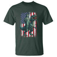 Funny Dinosaur Statue Of Liberty 4th Of July T Shirt American Flag - Wonder Print Shop