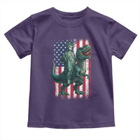 Funny Dinosaur Statue Of Liberty 4th Of July Toddler T Shirt American Flag - Wonder Print Shop