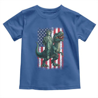 Funny Dinosaur Statue Of Liberty 4th Of July Toddler T Shirt American Flag - Wonder Print Shop