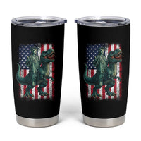 Funny Dinosaur Statue Of Liberty 4th Of July Tumbler Cup American Flag - Wonder Print Shop