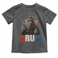 Funny 4th Of July Bigfoot Bruh Toddler T Shirt Patriotic Sasquatch American US Flag - Wonder Print Shop