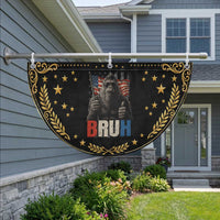 Funny 4th Of July Bigfoot Bruh Patriotic Fan Flag Sasquatch American US Flag