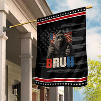 Funny 4th Of July Bigfoot Bruh Garden Flag Patriotic Sasquatch American US Flag
