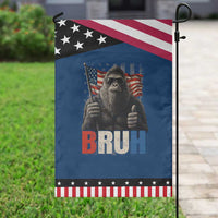 Funny 4th Of July Bigfoot Bruh Garden Flag Patriotic Sasquatch American US Flag