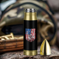 Funny Bass Fish Fishing Vintage American Flag Patriotic Bullet Tumbler - Wonder Print Shop