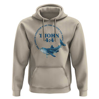 Whale Shark Lover Hoodie 1 John 4:4 Inspired Style Christian Aesthetic Ocean Animal - Wonder Print Shop
