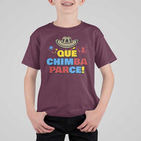 Qué Chimba Parce T Shirt For Kid Colombian Slang Sombrero Vueltiao - Wonder Print Shop