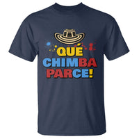 Qué Chimba Parce T Shirt Colombian Slang Sombrero Vueltiao - Wonder Print Shop