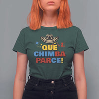 Qué Chimba Parce T Shirt For Women Colombian Slang Sombrero Vueltiao - Wonder Print Shop