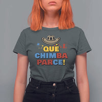 Qué Chimba Parce T Shirt For Women Colombian Slang Sombrero Vueltiao - Wonder Print Shop