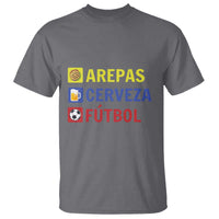 Arepas Cerveza Futbol T Shirt Colombian Slang Colombia Flag - Wonder Print Shop