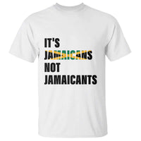 Jamaica T Shirt It's Jamaicans Not Jamaicants Flag - Wonder Print Shop