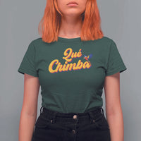 Colombia T Shirt For Women Qu Chimba Parrot Colombian Slang - Wonder Print Shop