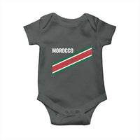 Morocco Moroccan Flag Baby Onesie Green Star Maroc Stripes