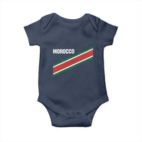Morocco Moroccan Flag Baby Onesie Green Star Maroc Stripes