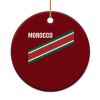 Morocco Moroccan Flag Ceramic Ornament Green Star Maroc Stripes