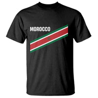 Morocco Moroccan Flag T Shirt Green Star Maroc Stripes