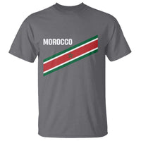 Morocco Moroccan Flag T Shirt Green Star Maroc Stripes