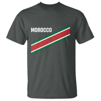 Morocco Moroccan Flag T Shirt Green Star Maroc Stripes