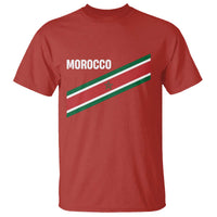 Morocco Moroccan Flag T Shirt Green Star Maroc Stripes