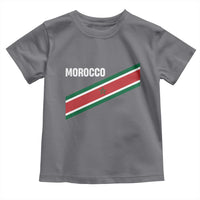 Morocco Moroccan Flag Toddler T Shirt Green Star Maroc Stripes