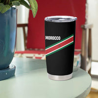 Morocco Moroccan Flag Tumbler Cup Green Star Maroc Stripes