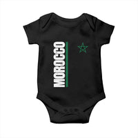 Morocco Green Star Flag Patriotic Moroccan Pride Baby Onesie