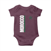 Morocco Green Star Flag Patriotic Moroccan Pride Baby Onesie