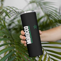 Morocco Green Star Flag Patriotic Moroccan Pride Skinny Tumbler