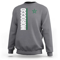 Morocco Green Star Flag Patriotic Moroccan Pride Sweatshirt