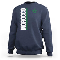 Morocco Green Star Flag Patriotic Moroccan Pride Sweatshirt
