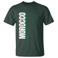 Morocco Green Star Flag Patriotic Moroccan Pride T Shirt