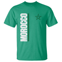 Morocco Green Star Flag Patriotic Moroccan Pride T Shirt