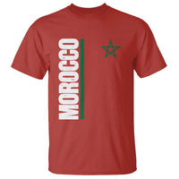 Morocco Green Star Flag Patriotic Moroccan Pride T Shirt