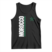 Morocco Green Star Flag Patriotic Moroccan Pride Tank Top