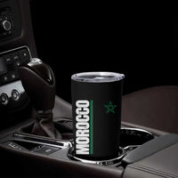 Morocco Green Star Flag Patriotic Moroccan Pride Tumbler Cup