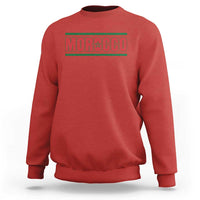 Proud Moroccan Vintage Marocco Flag Green Stripes Sweatshirt