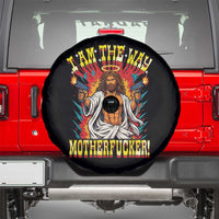 Funny Jesus LitRPG I Am The Way Motherfucker Spare Tire Cover
