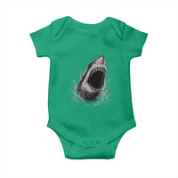 Vintage Great White Shark Jaw Graphic Baby Onesie Marine Life Gifts