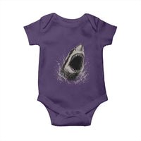 Vintage Great White Shark Jaw Graphic Baby Onesie Marine Life Gifts