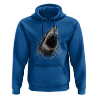 Vintage Great White Shark Jaw Graphic Hoodie Marine Life Gifts