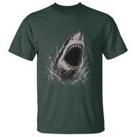 Vintage Great White Shark Jaw Graphic T Shirt Marine Life Gifts