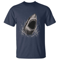 Vintage Great White Shark Jaw Graphic T Shirt Marine Life Gifts