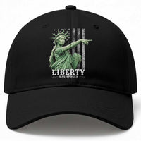 Liberty Has Spoken Baseball Cap Funny Basketball Statue of Liberty Pointing Meme