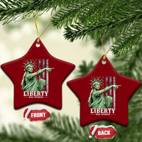 Liberty Has Spoken Ceramic Ornament Funny Basketball Statue of Liberty Pointing Meme