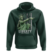 Liberty Has Spoken Hoodie Funny Basketball Statue of Liberty Pointing Meme