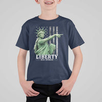 Liberty Has Spoken T Shirt For Kid Funny Basketball Statue of Liberty Pointing Meme