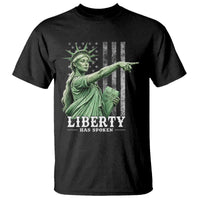 Liberty Has Spoken T Shirt Funny Basketball Statue of Liberty Pointing Meme