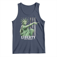 Liberty Has Spoken Tank Top Funny Basketball Statue of Liberty Pointing Meme